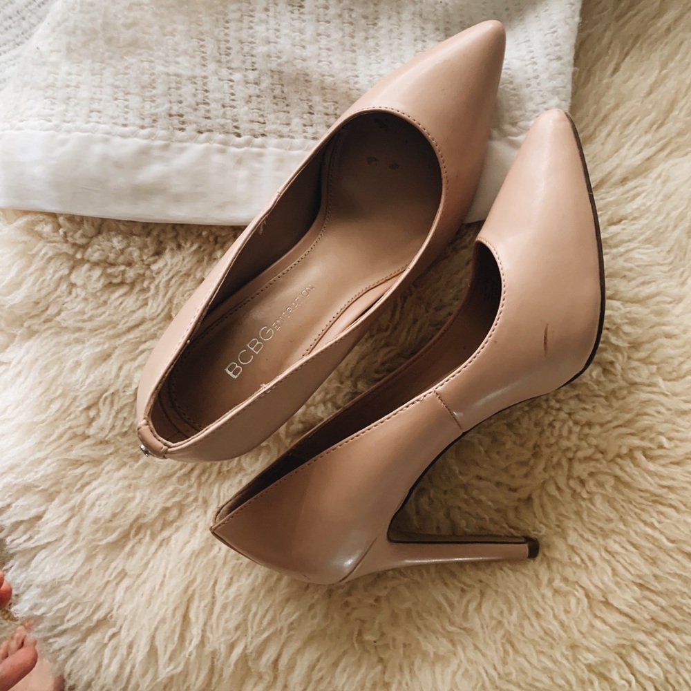 BCBG Business Nude Heels